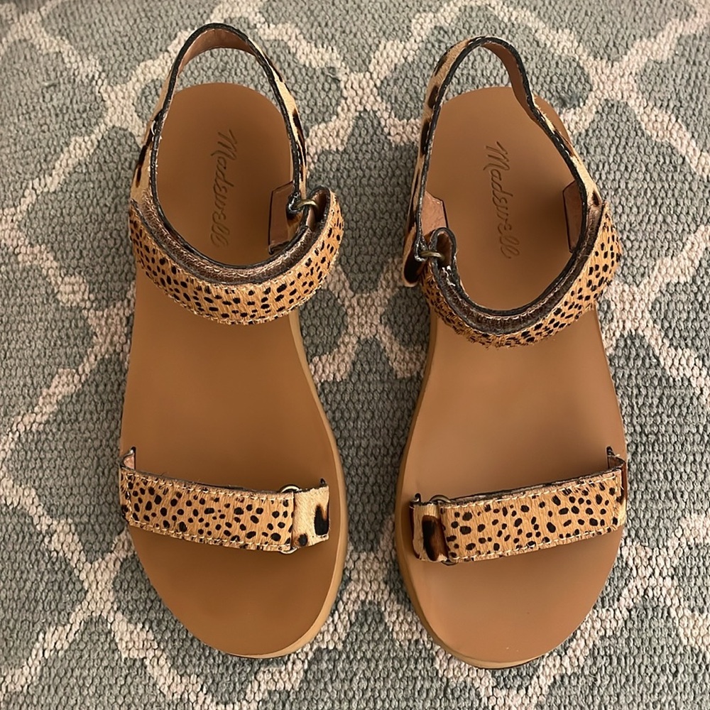Madewell Maggie Calf Hair Sandal 6.5